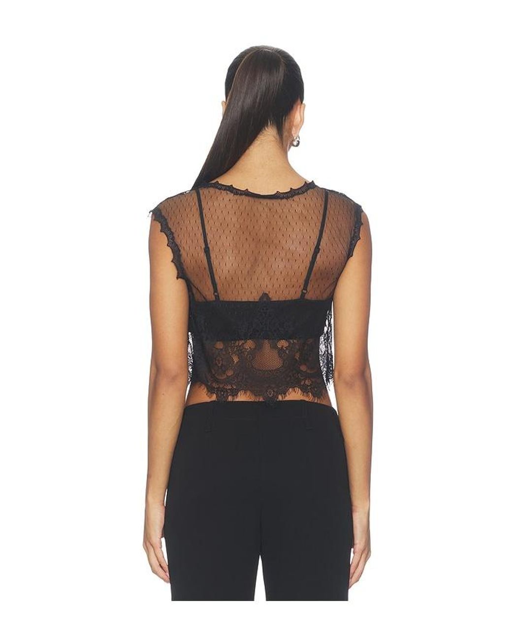 AllSaints Black Eliza Tank Top