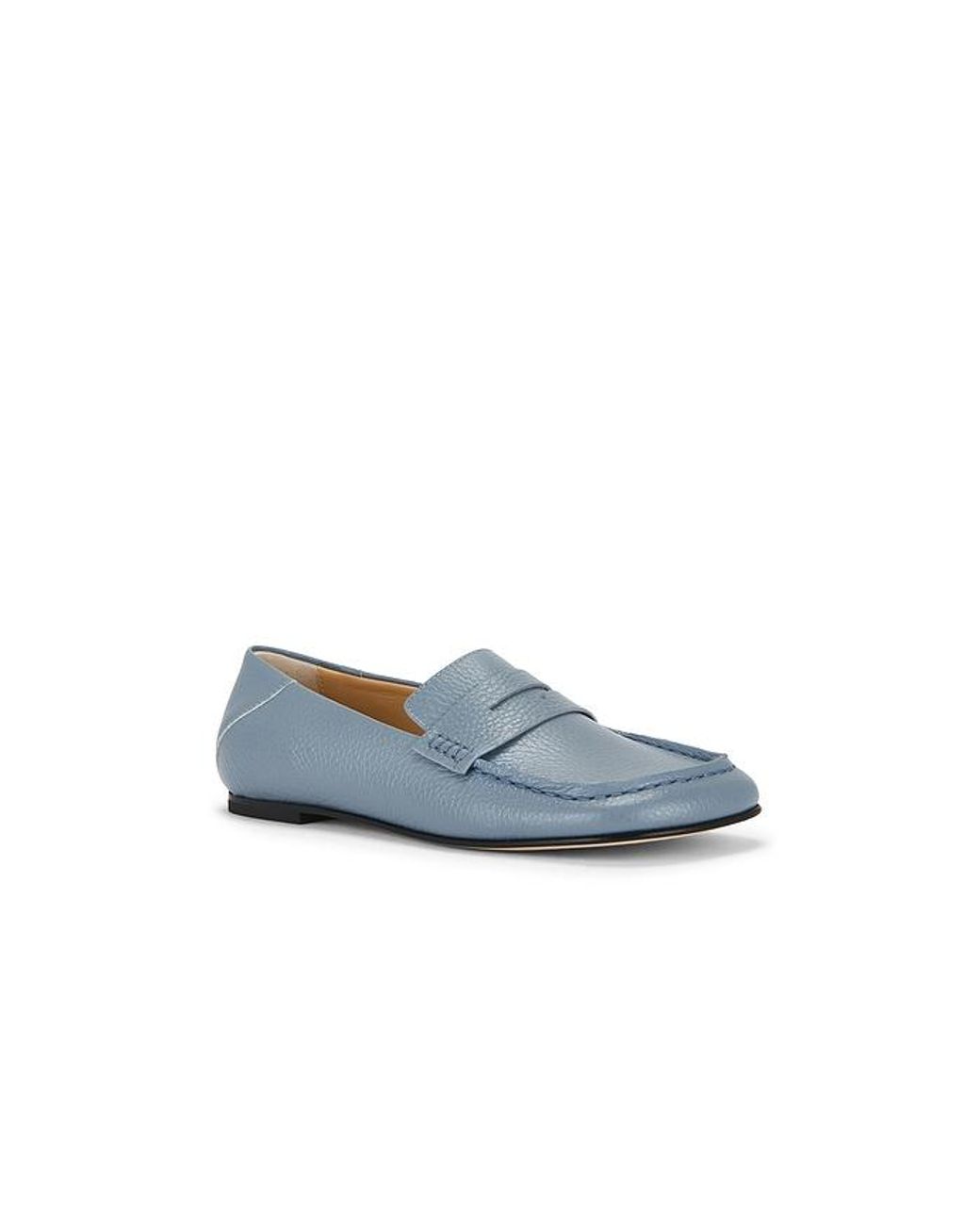 Dear Frances Blue Drew Loafer With Penny Strap