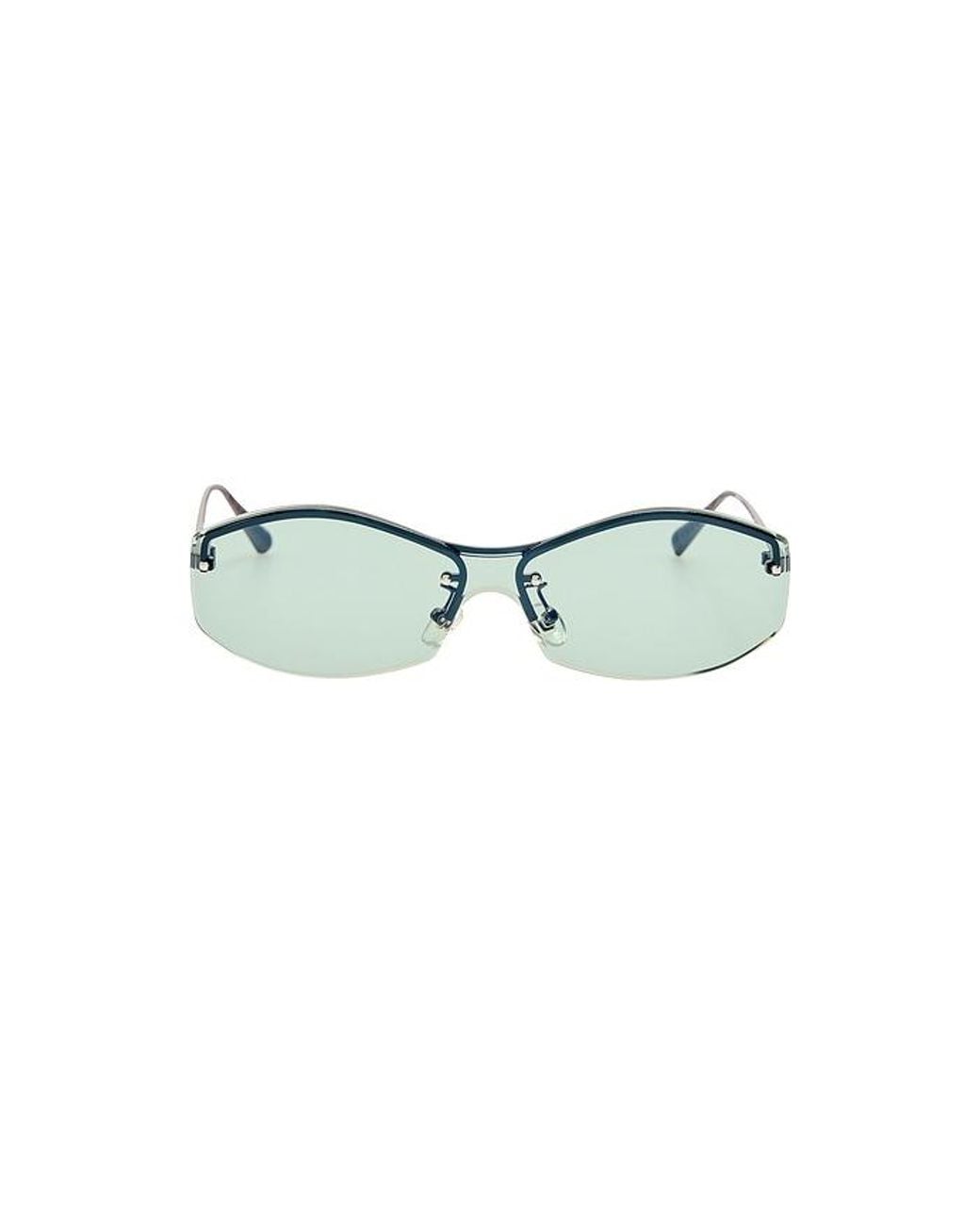 Jacquemus Green Geometric Sunglasses