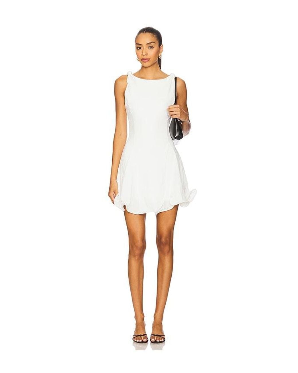 Line & Dot White Celesta Mini Dress