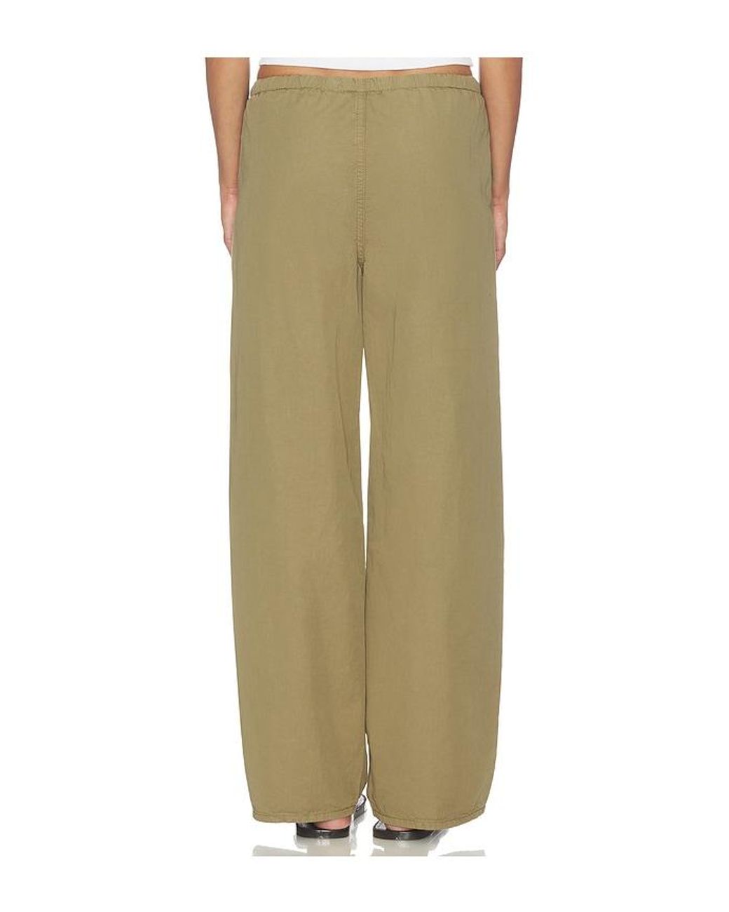 GRLFRND Green Kacey Pull On Wide Leg