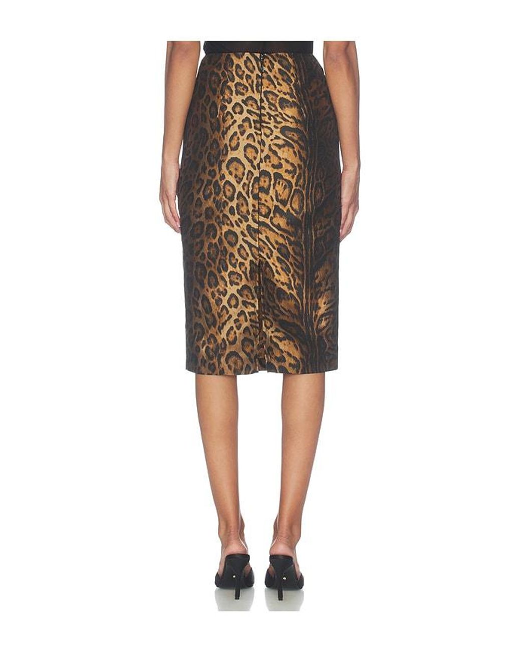 Lovers + Friends Black Eliza Midi Skirt