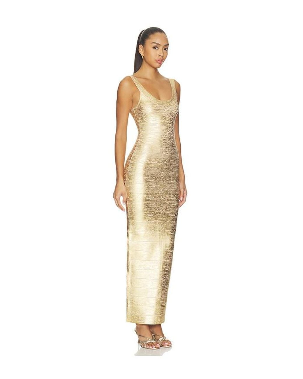 superdown White Perry Bandage Maxi Dress