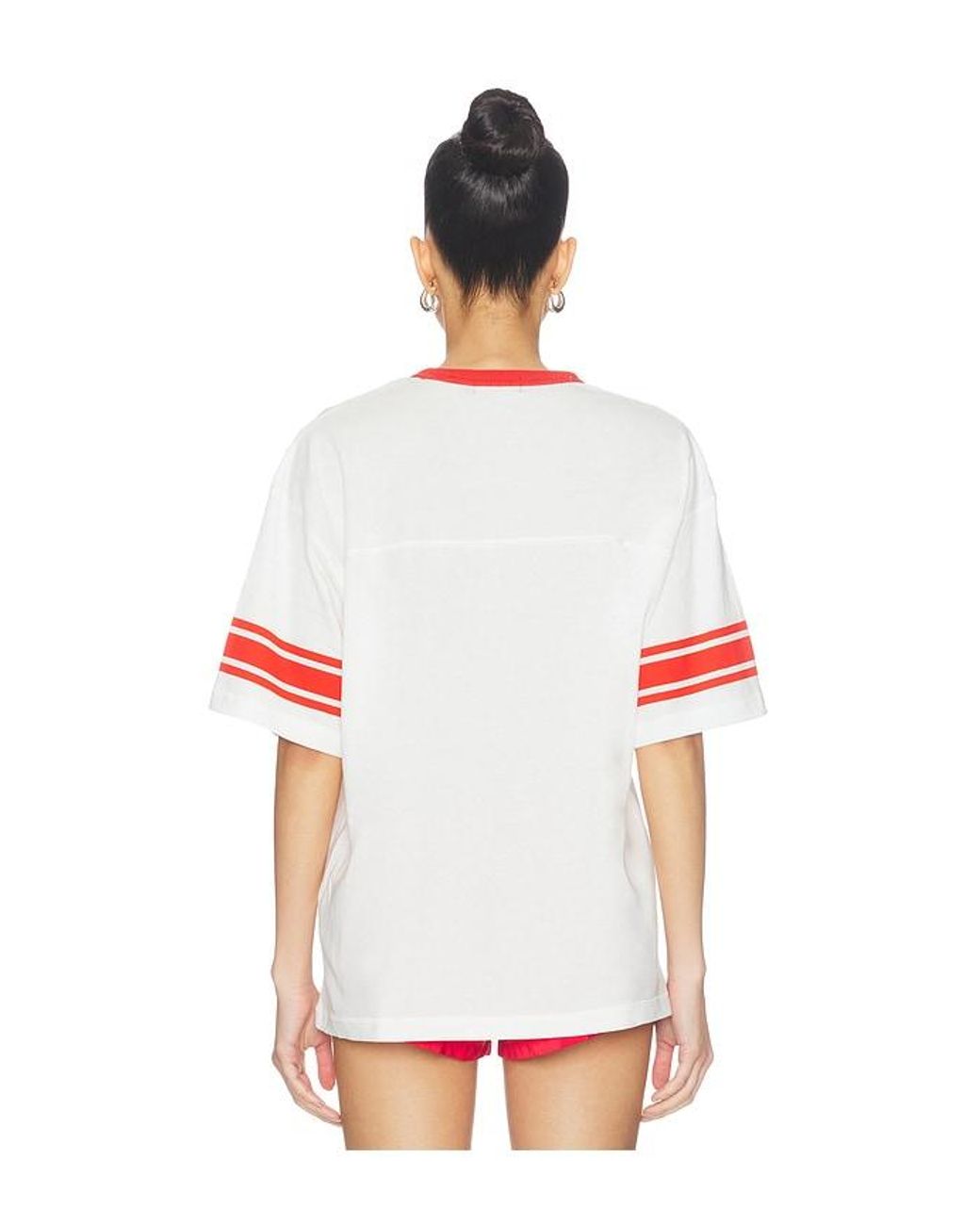 Junk Food Red Chiefs Oversized Stripe Ringer Tee