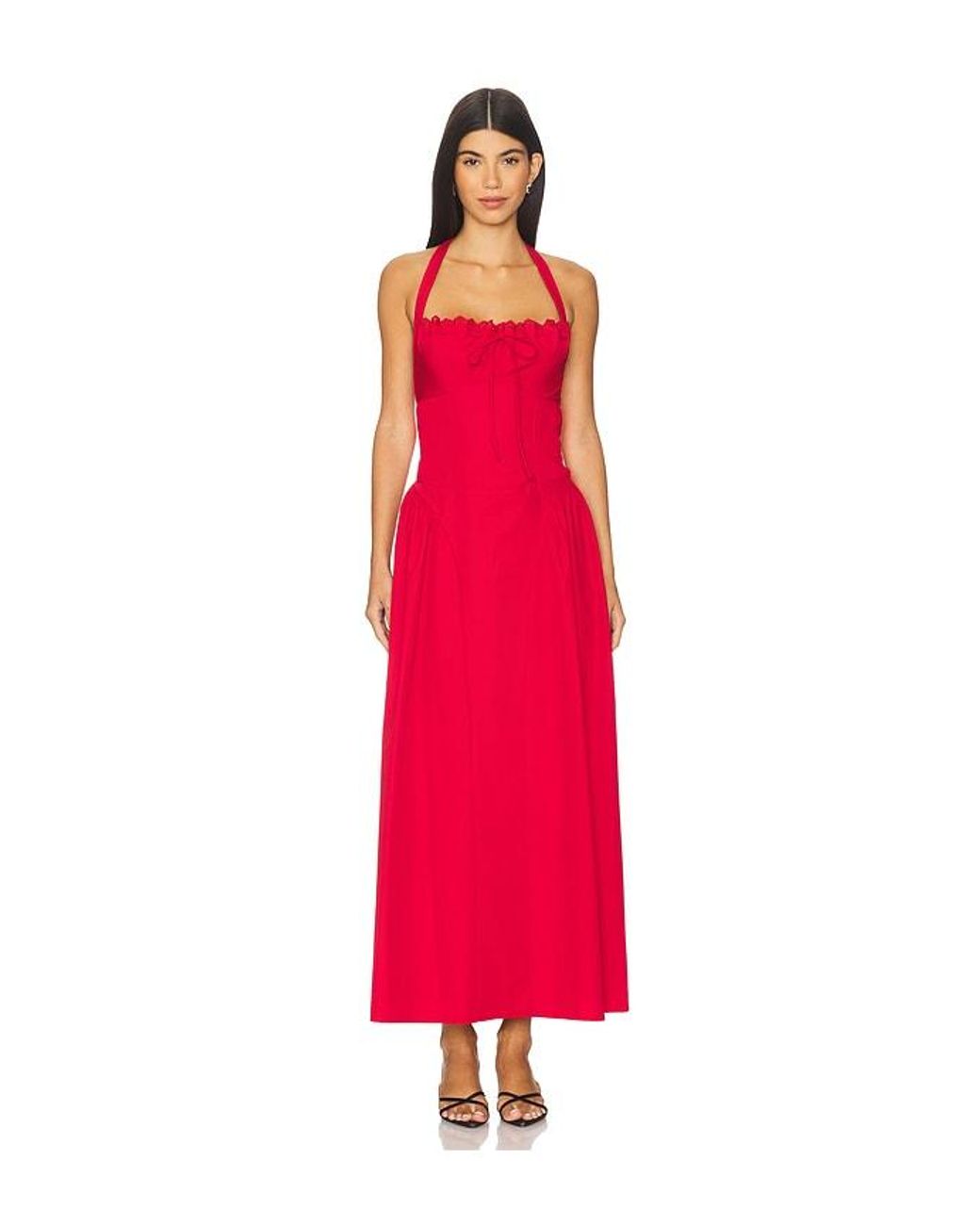 MORE TO COME Red Danniela Maxi Dress