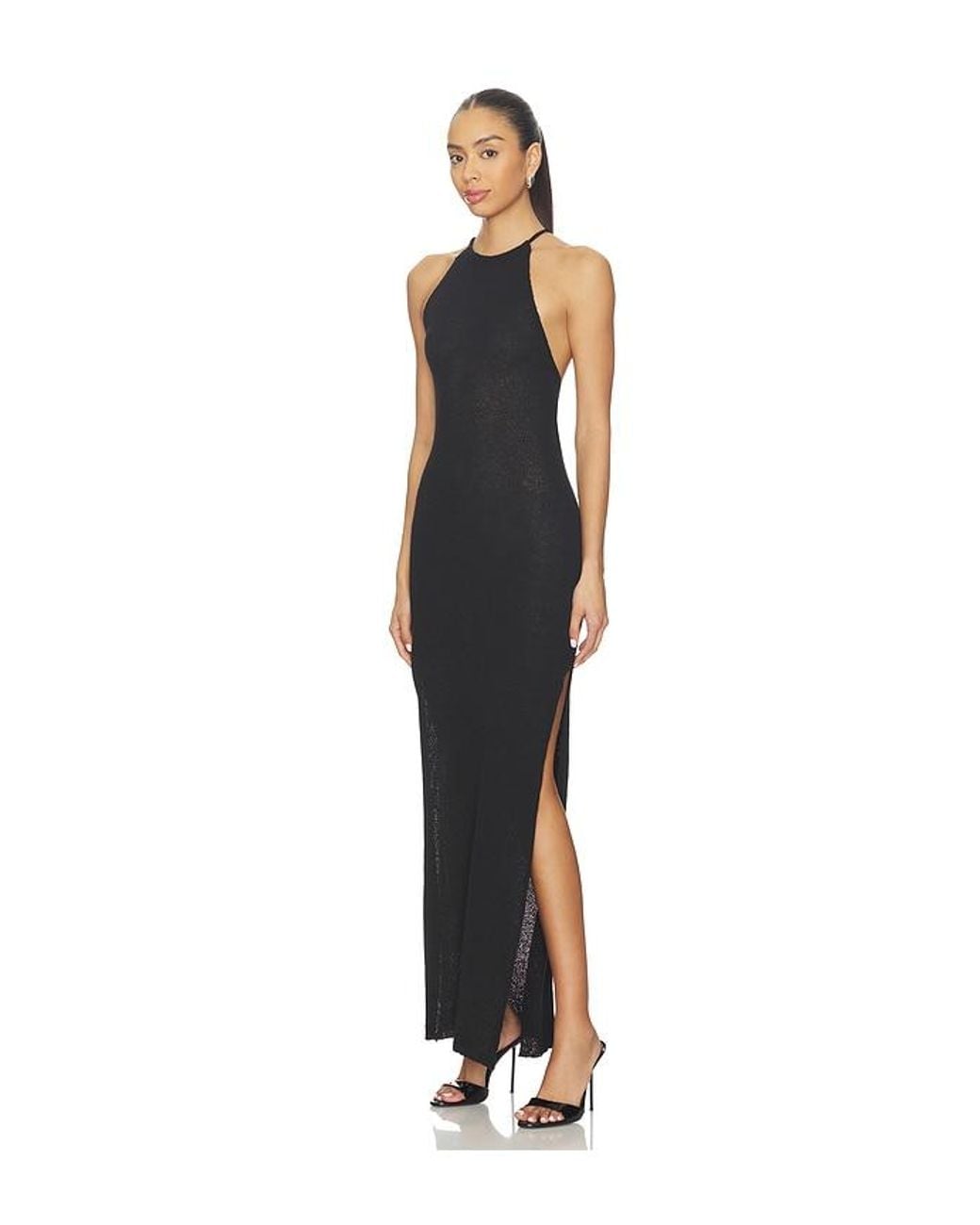 Bardot Black Larissa Halter Knit Dress