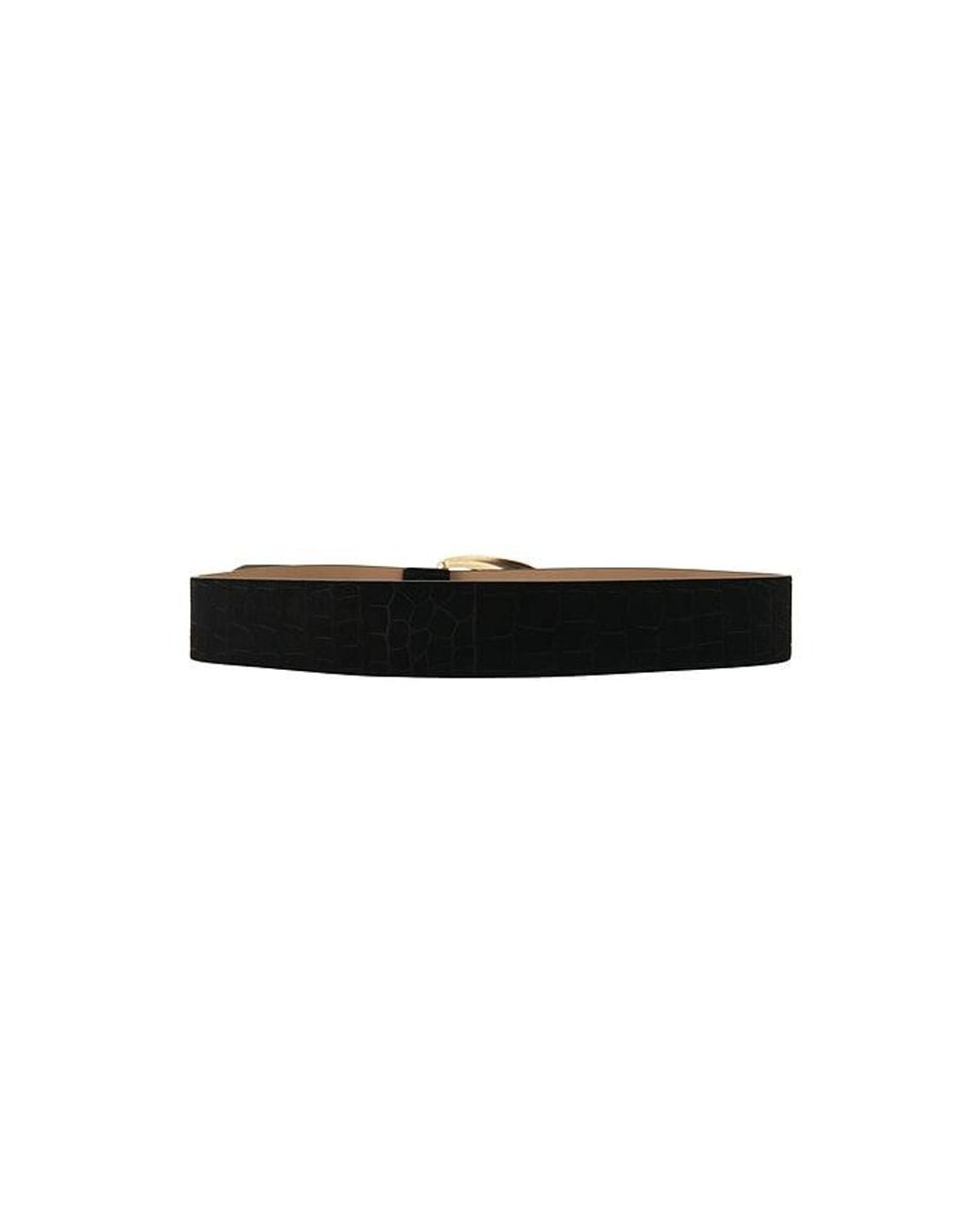Ettika Black Croc Print Belt