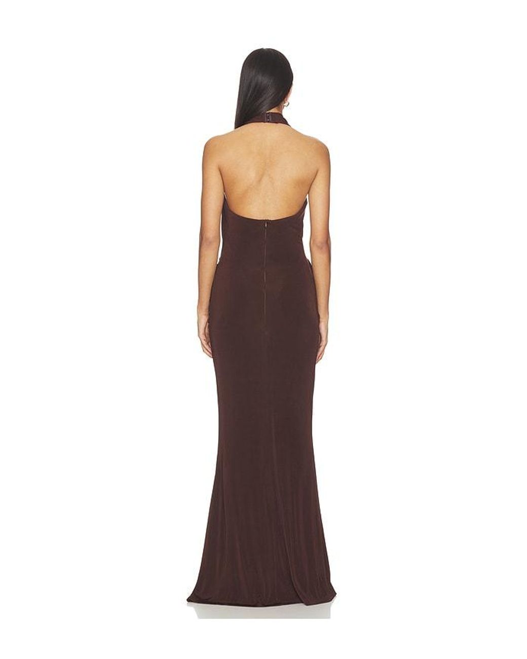 Elliatt Brown Simone Cowl Neck Gown