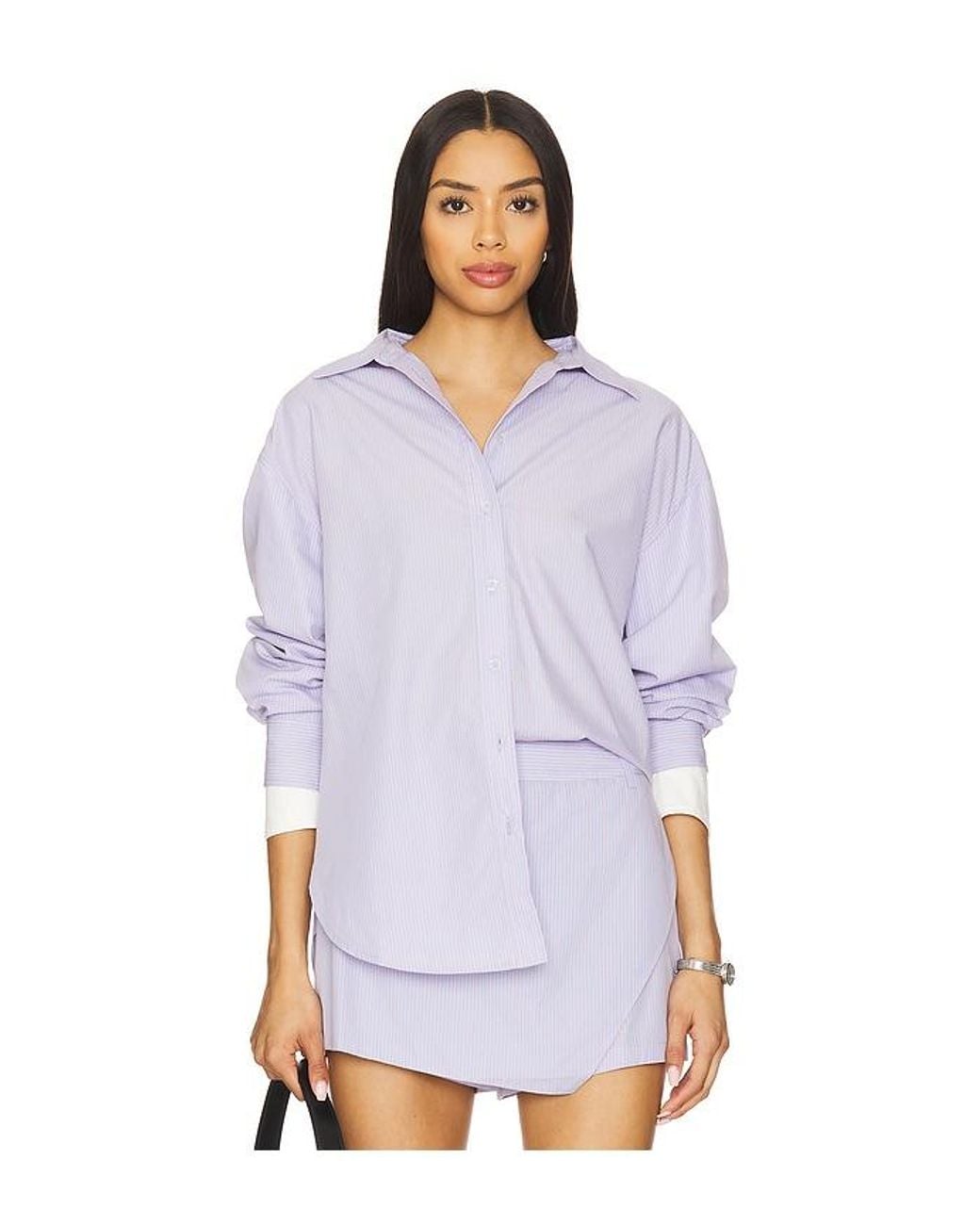 Line & Dot White Maxin Shirt