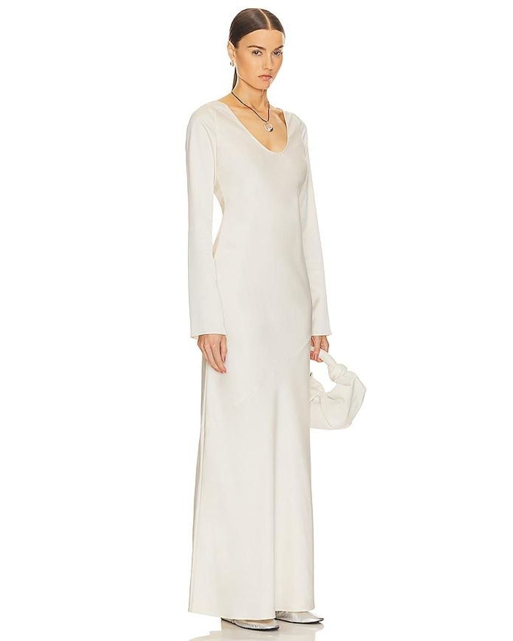 Helsa Natural Angelica Backless Maxi Dress