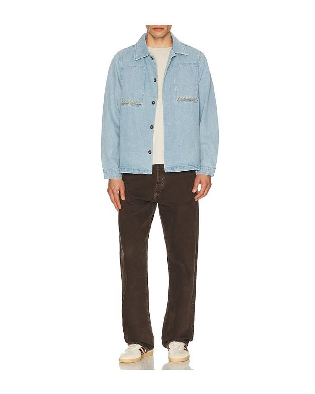 Rhythm Blue Arguam Long Sleeve Shirt for men