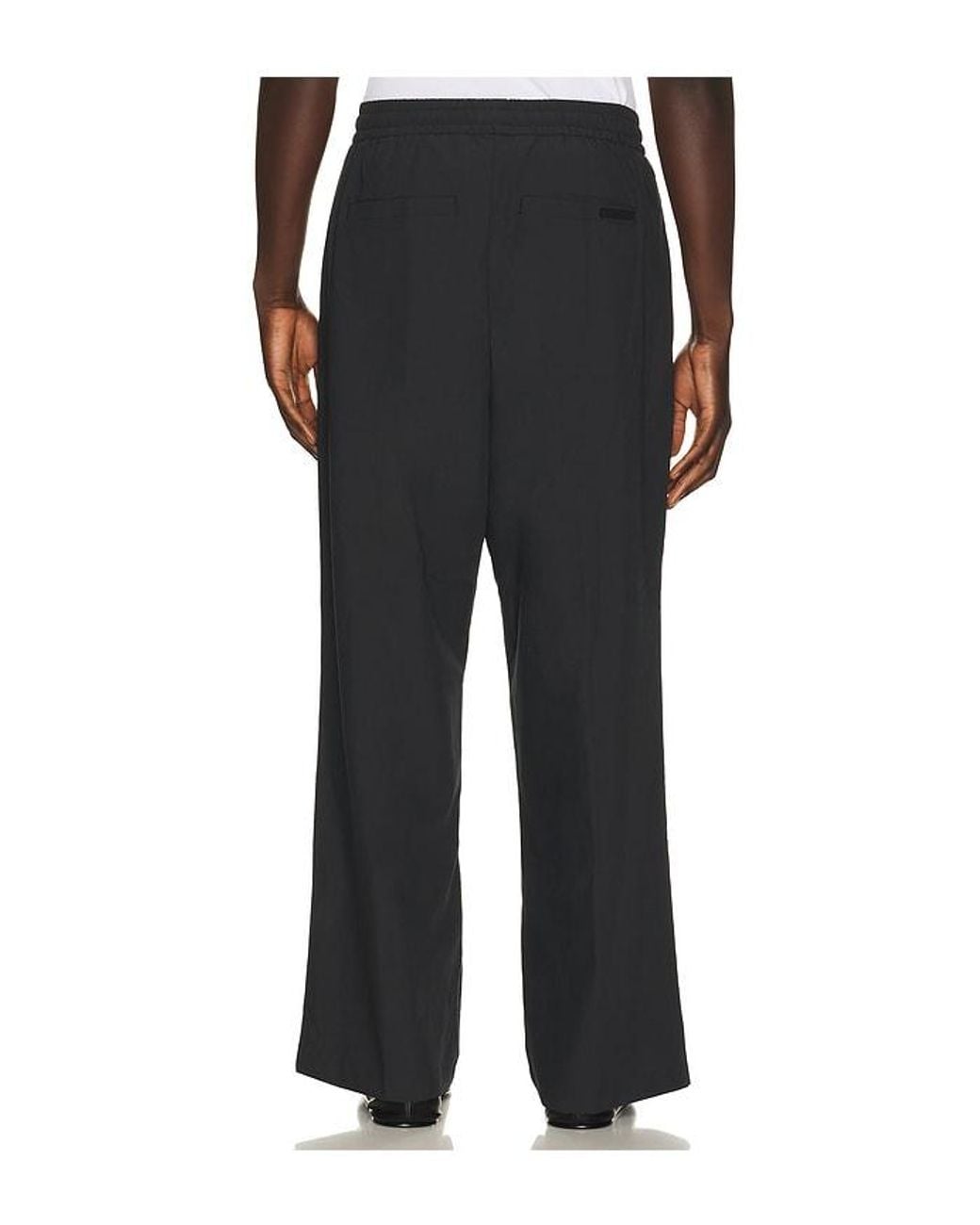 Fear Of God Black Pleat Front Drawstring Pant for men