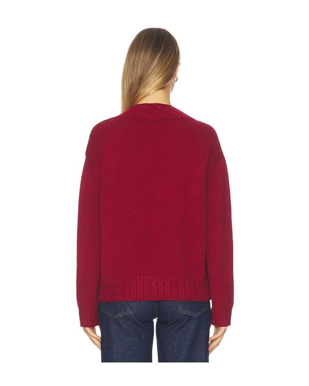 Lovers + Friends Red Haisley V Neck Sweater