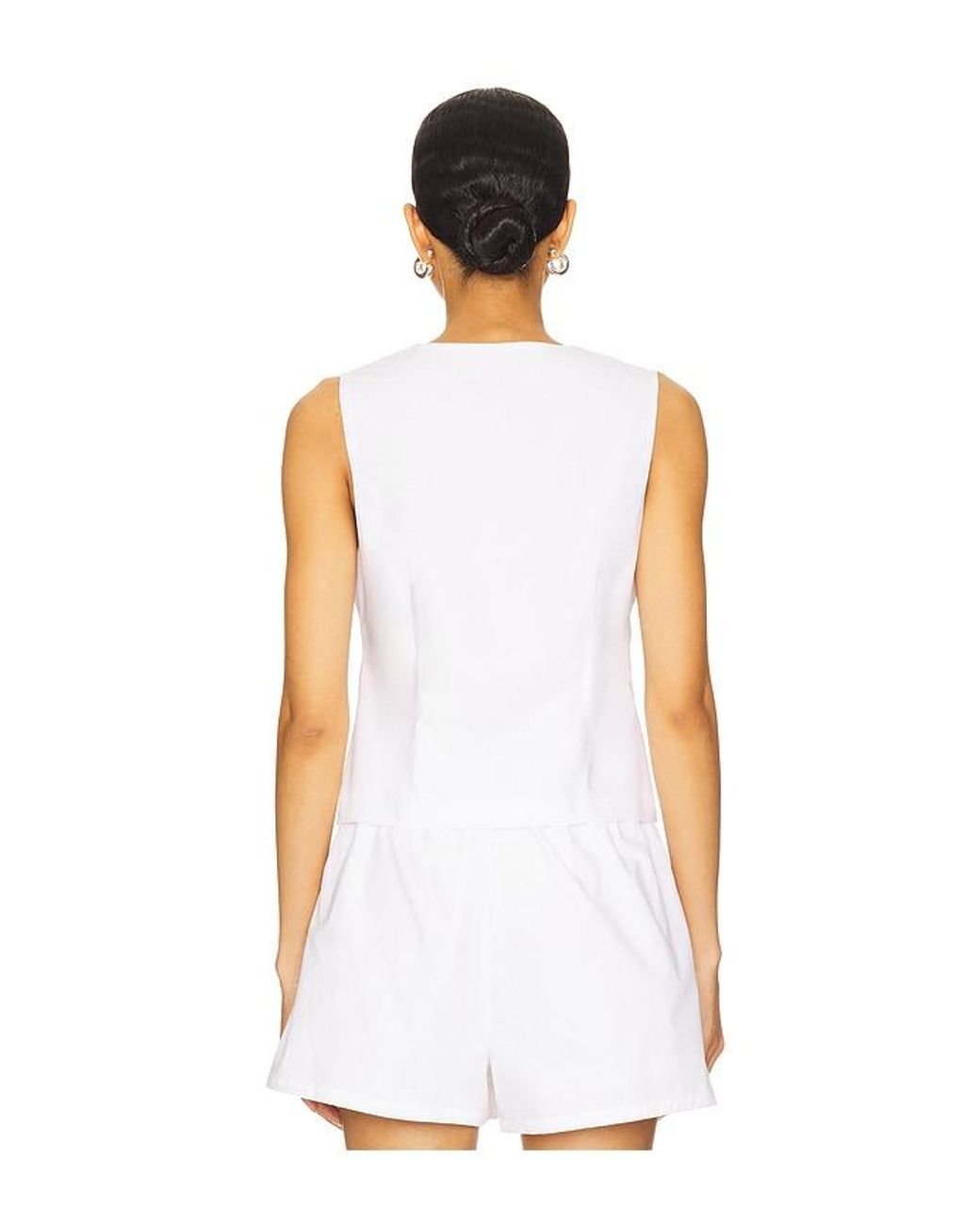 Steve Madden White Aliza Top