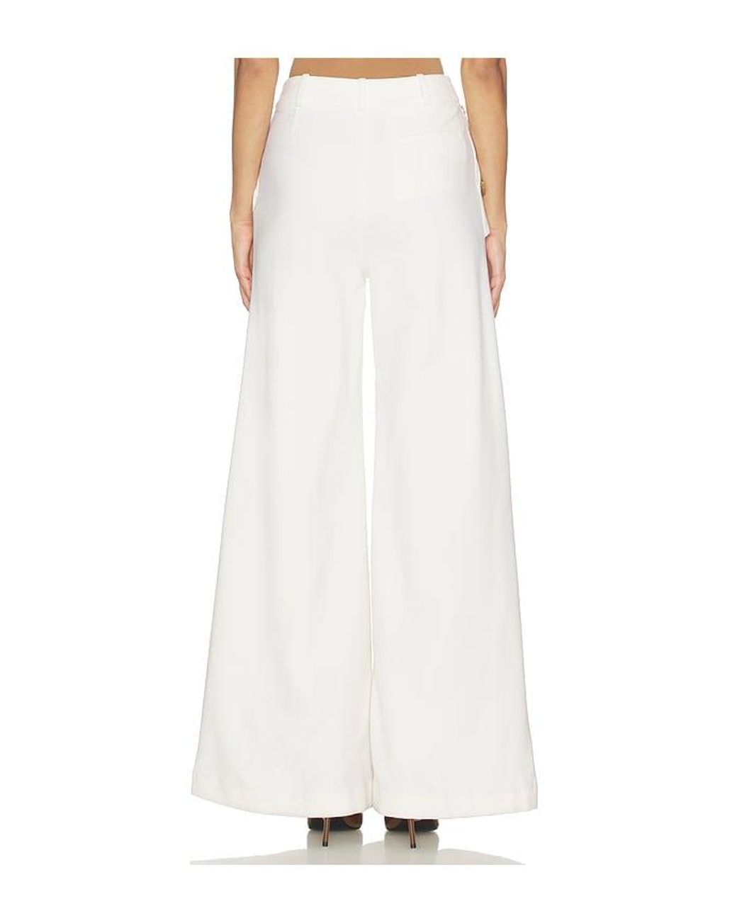 Monse White Cascade Sailor Tailored Trouser