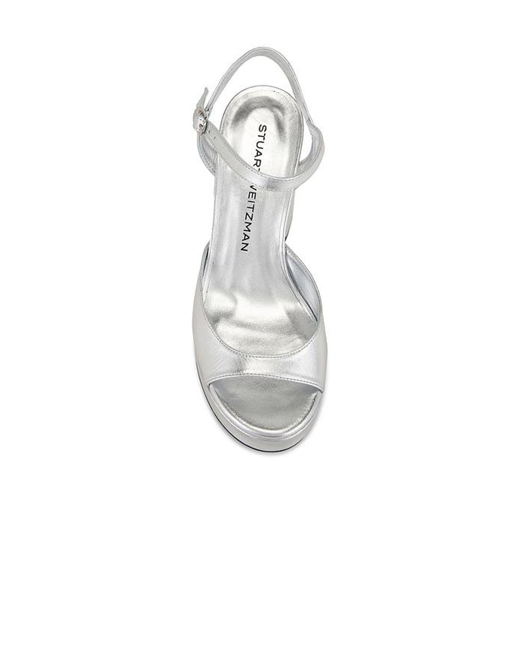 Stuart Weitzman White Sandale Dayna