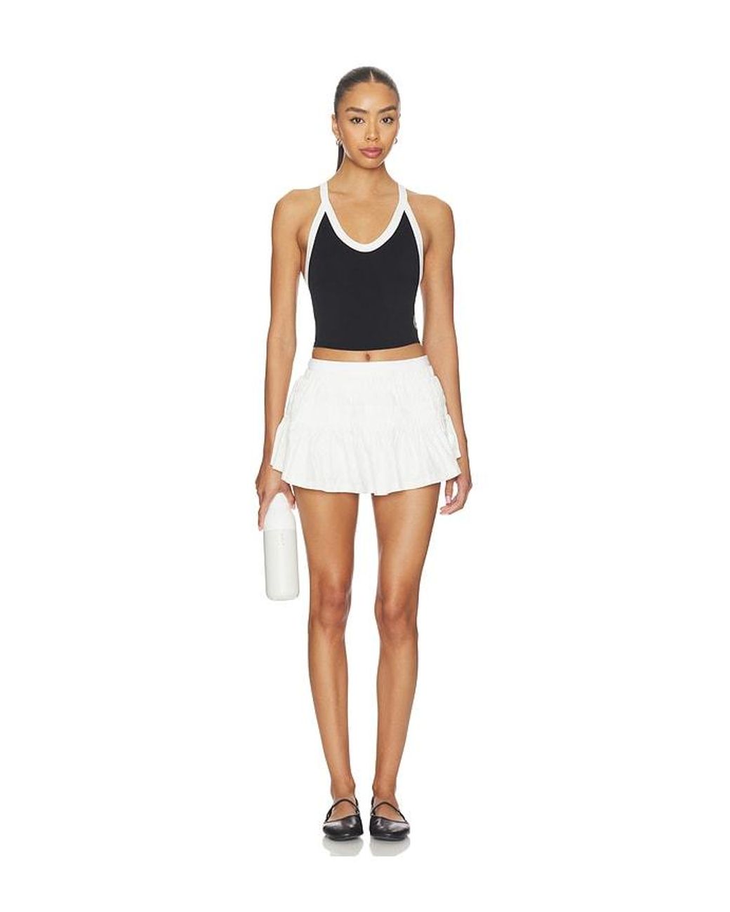 Free People White X Fp Movement A-Game Skort