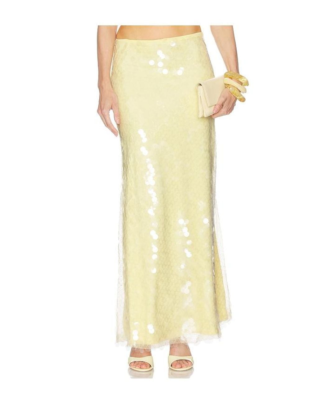 SNDY'S Yellow X Revolve Calliope Maxi Skirt