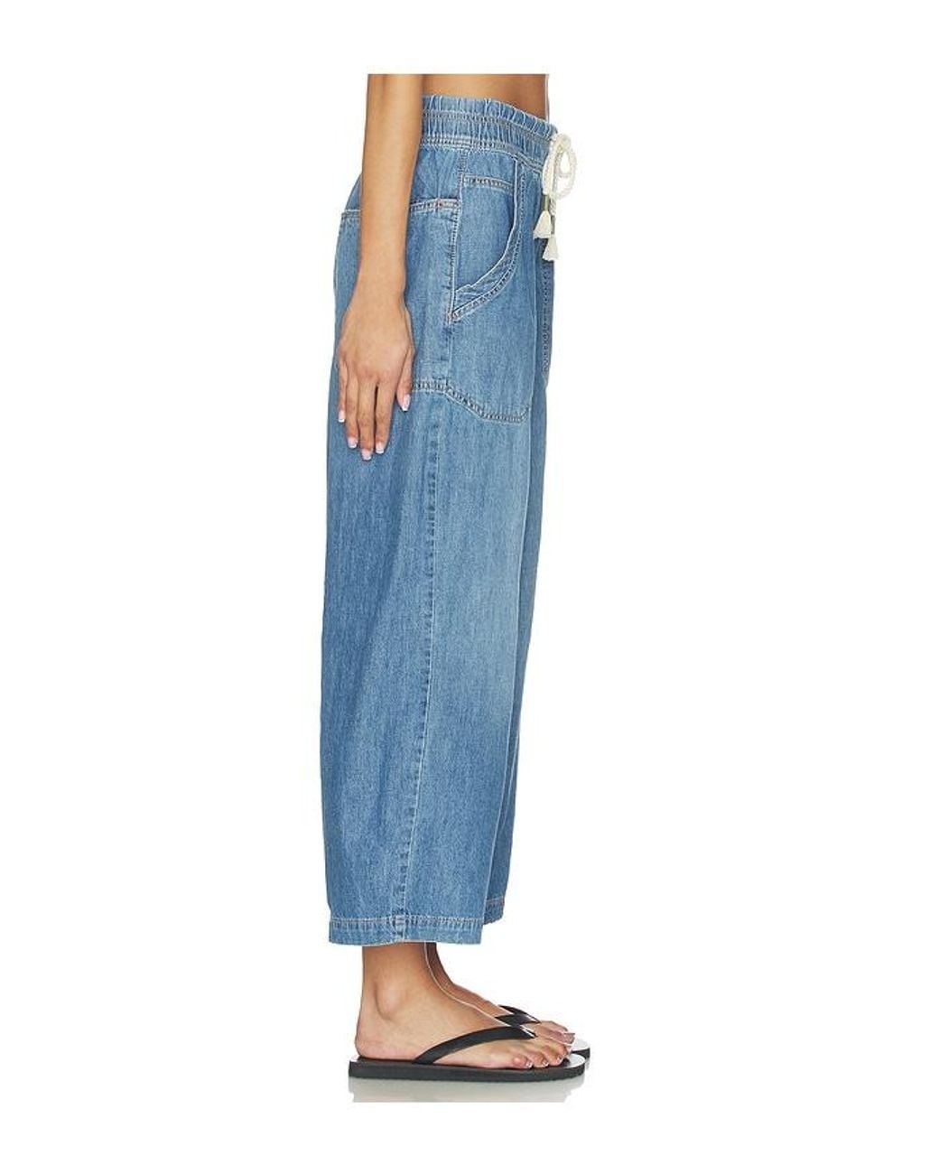 Free People Blue X We The Free Easy Peasy Pull On Jean