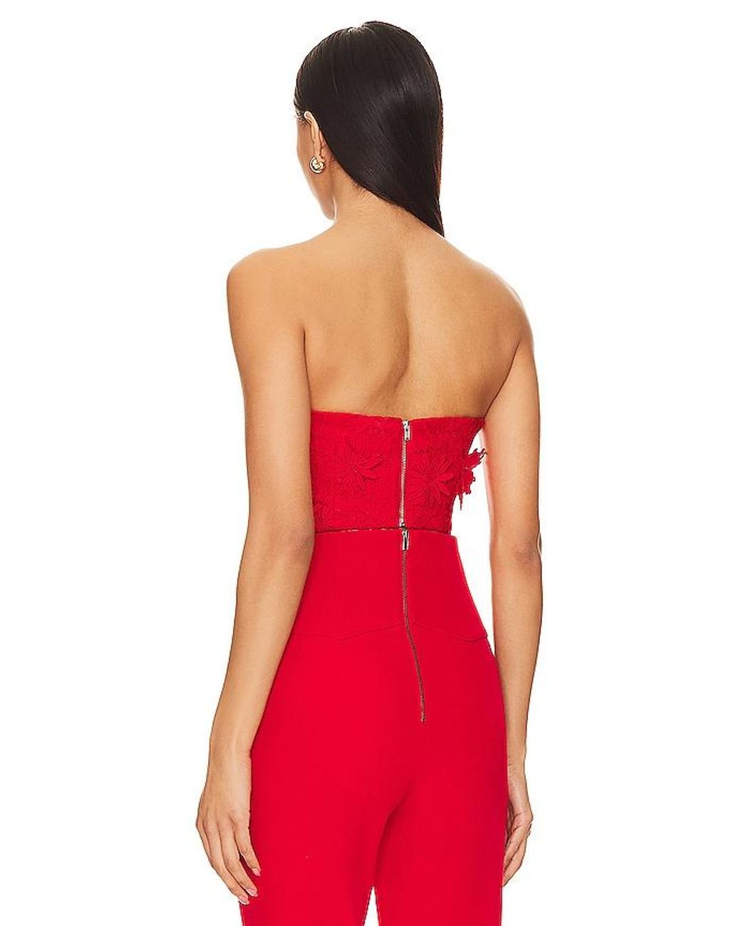 Bardot Red Brias Bustier