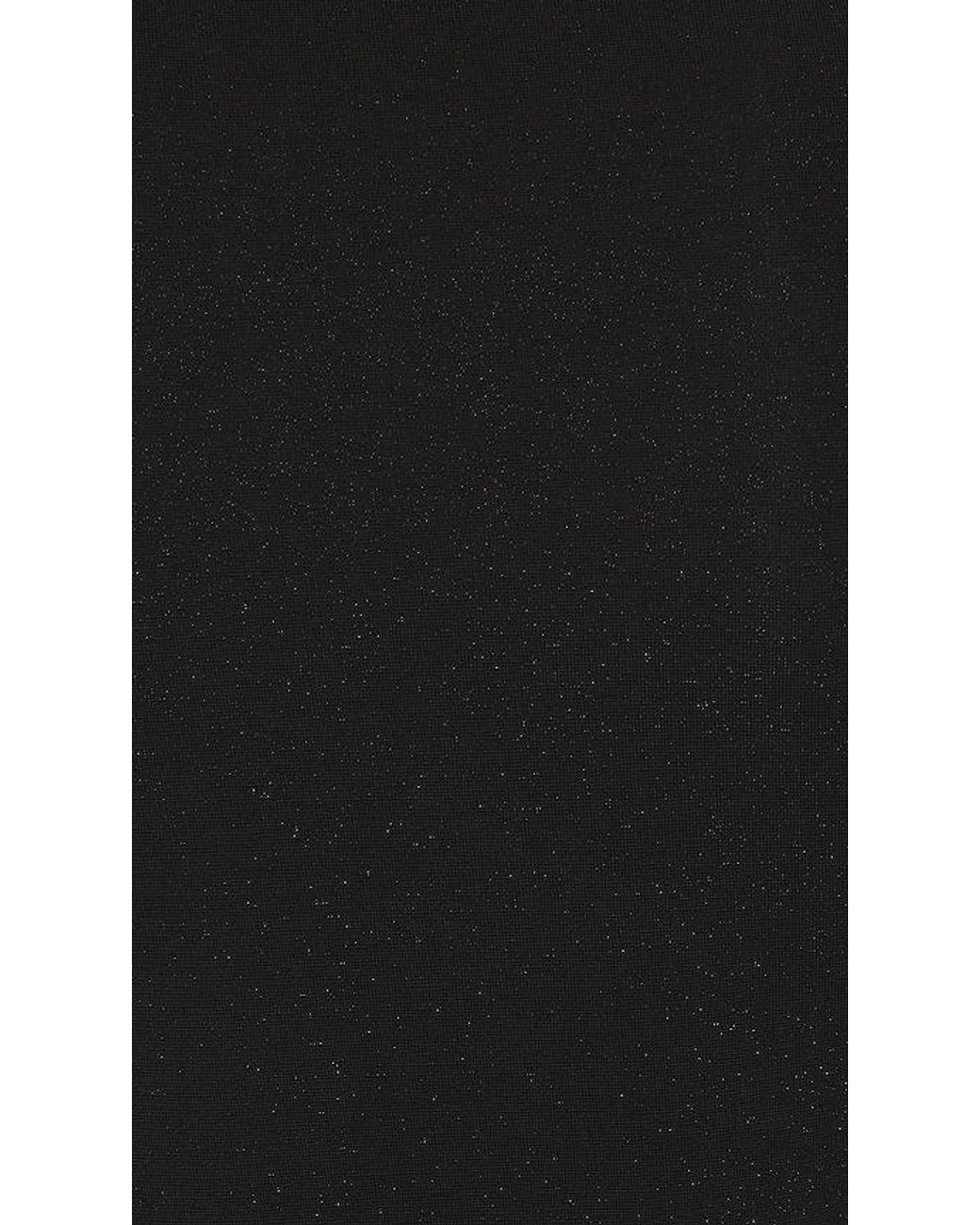 Enza Costa Black Lurex Jersey Slash Top