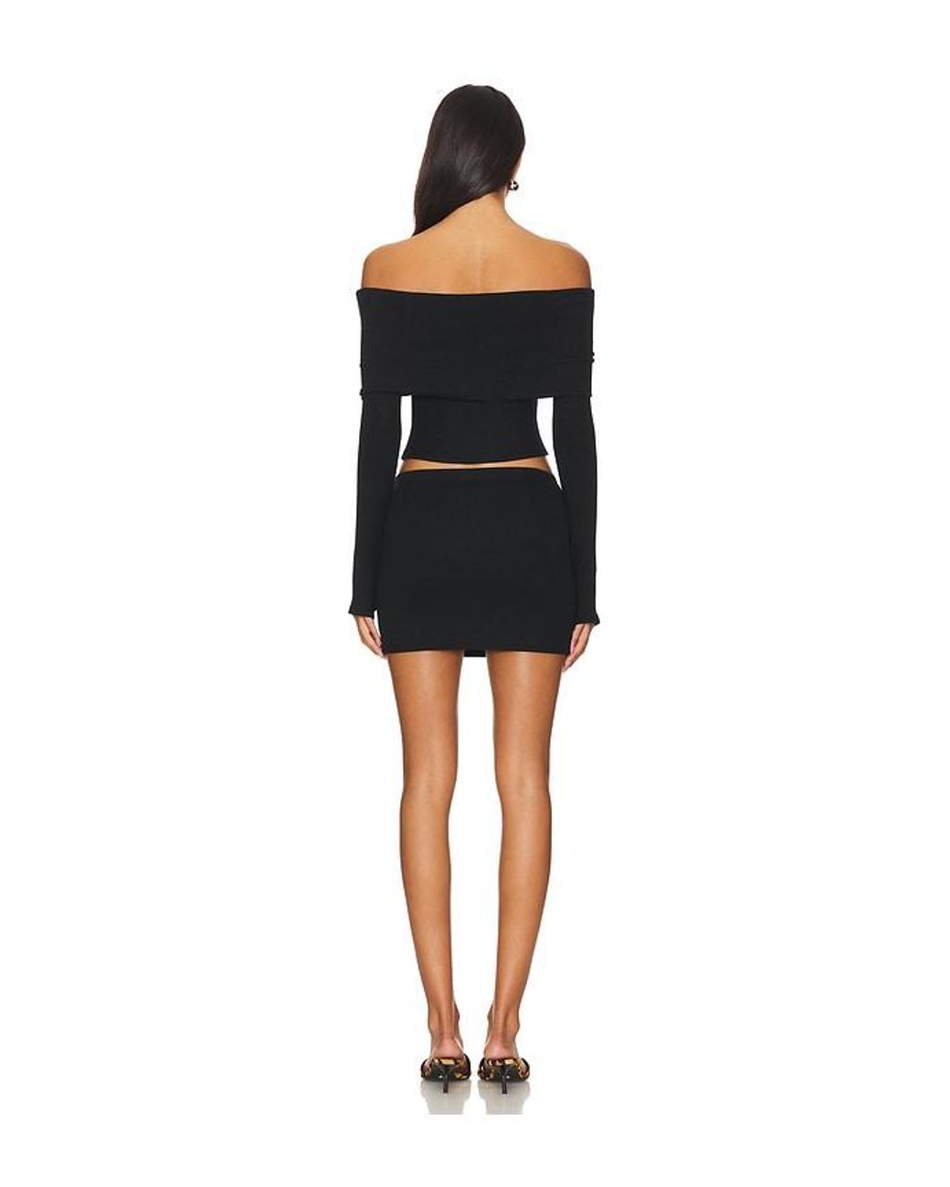 superdown Black Marks Skirt Set