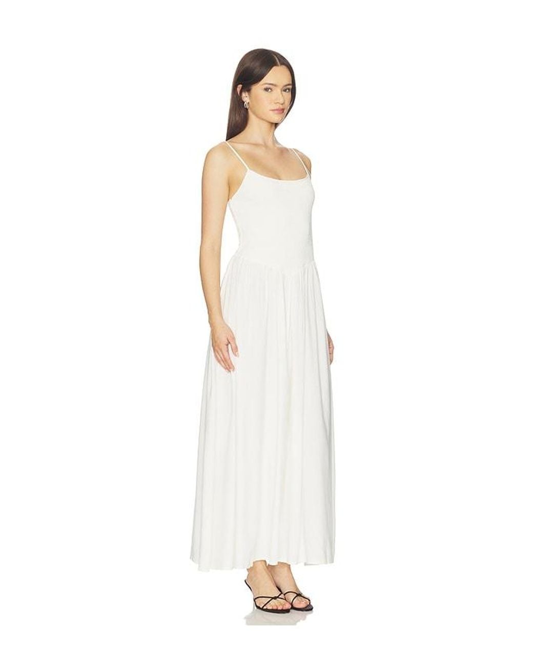 LSPACE White Misha Midi Dress