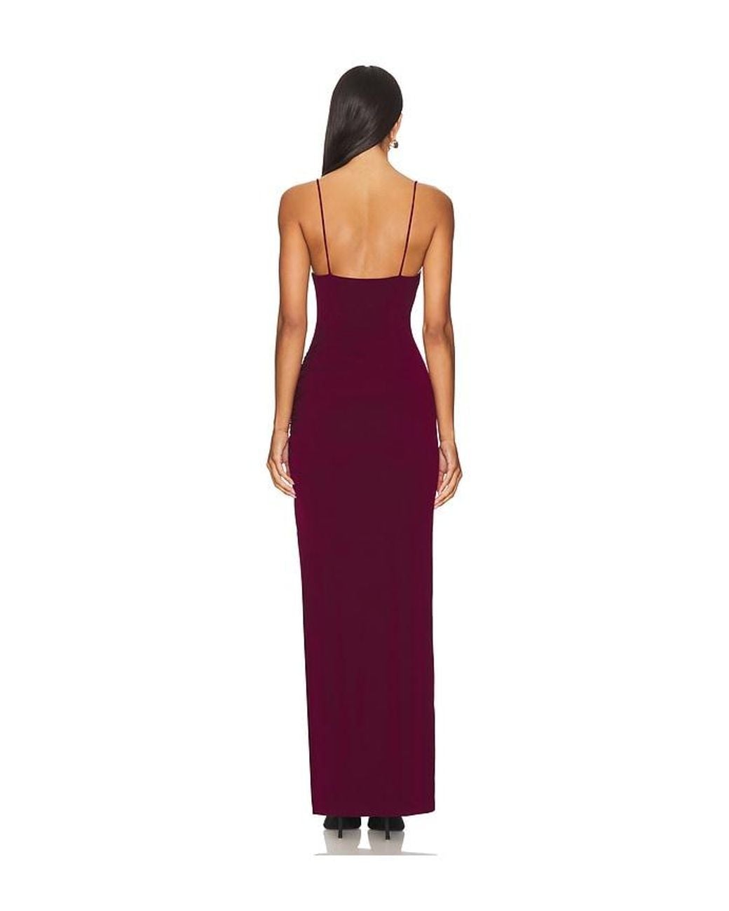 Lovers + Friends Red Polyester Maxi Gown