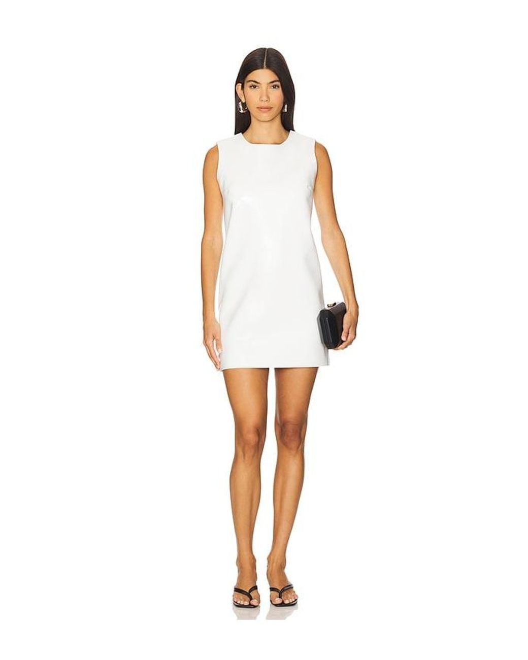 Norma Kamali White Sleeveless Mini Dress