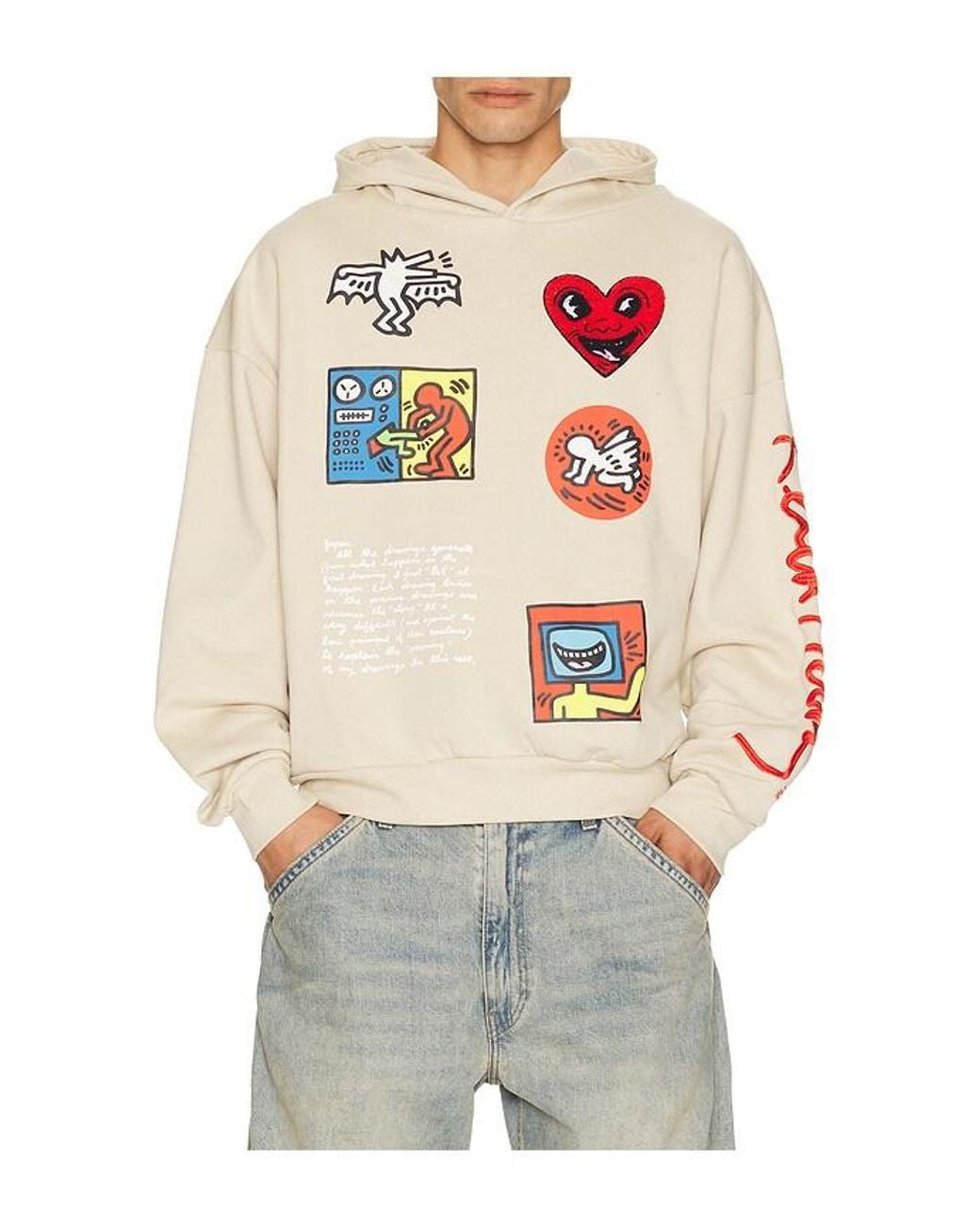 Reason Gray Keith Haring Hoodie for men