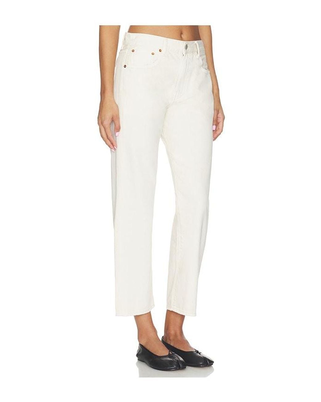 Denimist White Lucy Boyfriend Jean
