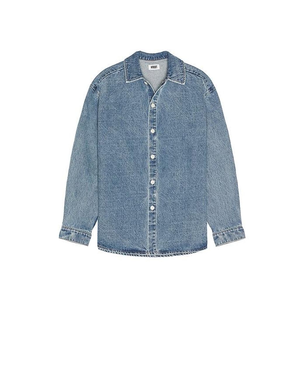KROST Blue Oversized Denim Shirt for men