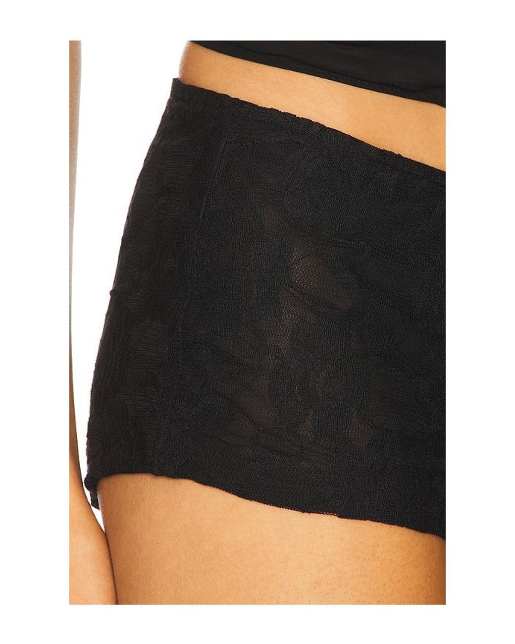 superdown Black Francesca Micro Lace Short