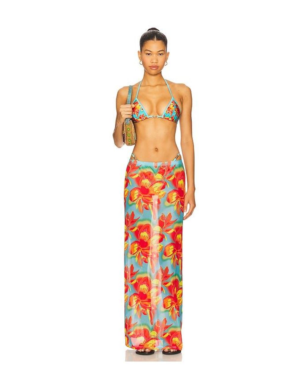 Runaway the Label Red Miami Maxi Skirt