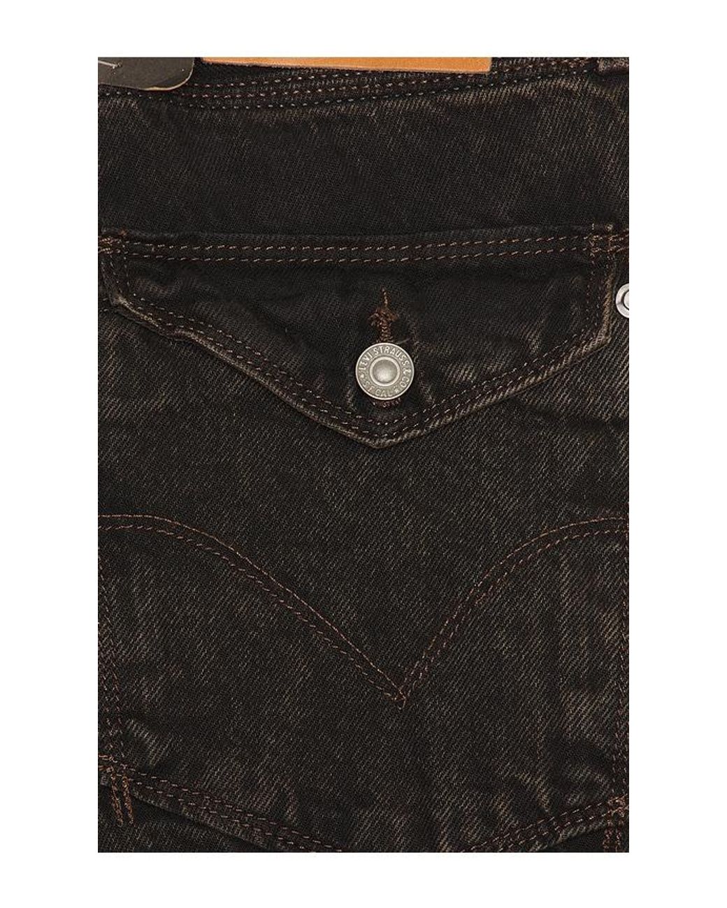 Levi's Black Twisted Baggy Wide Leg Jeans for men