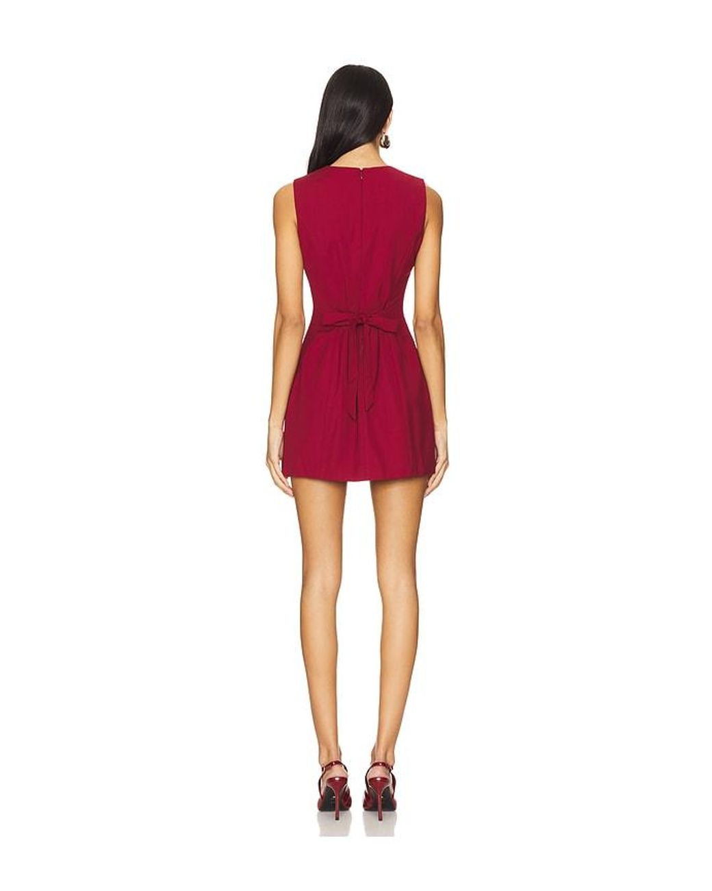 GUIZIO Red Rowan Dress
