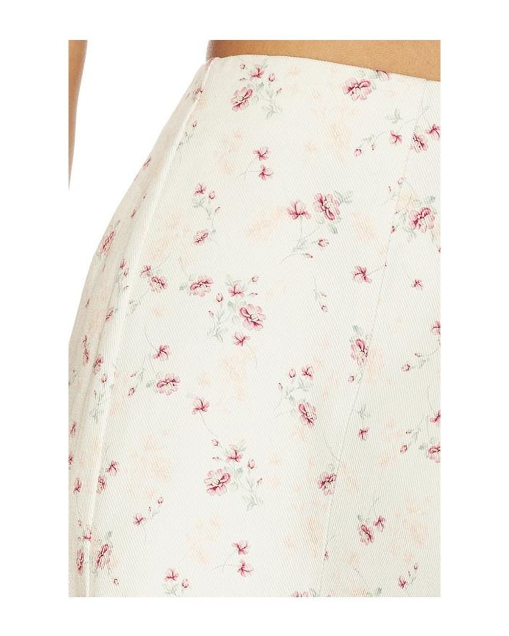 Hevron White Poppy Short
