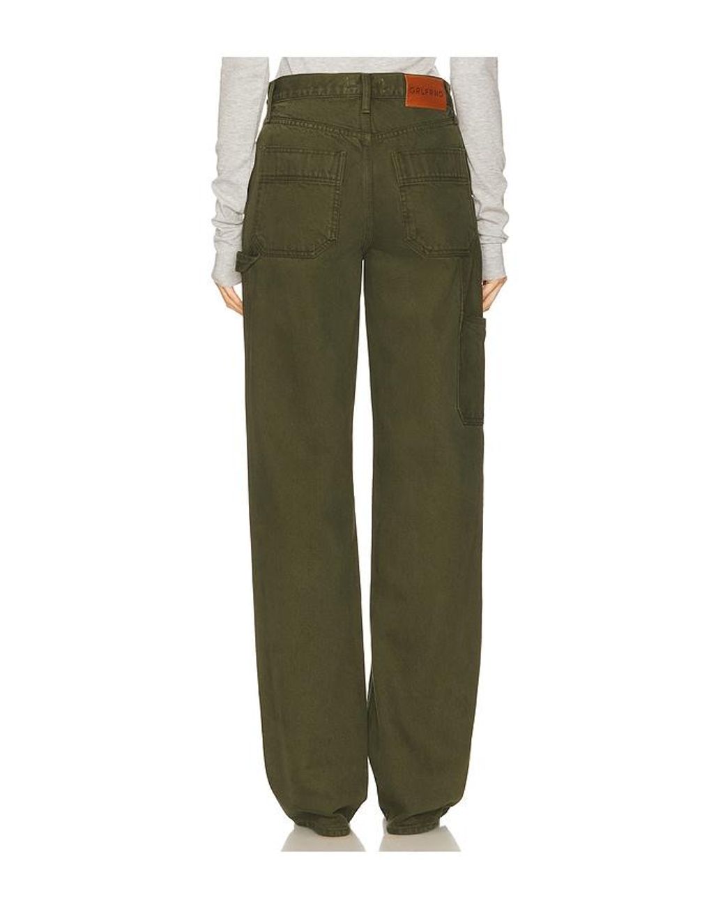 GRLFRND Green Bella Low Rise Boyfriend Utility
