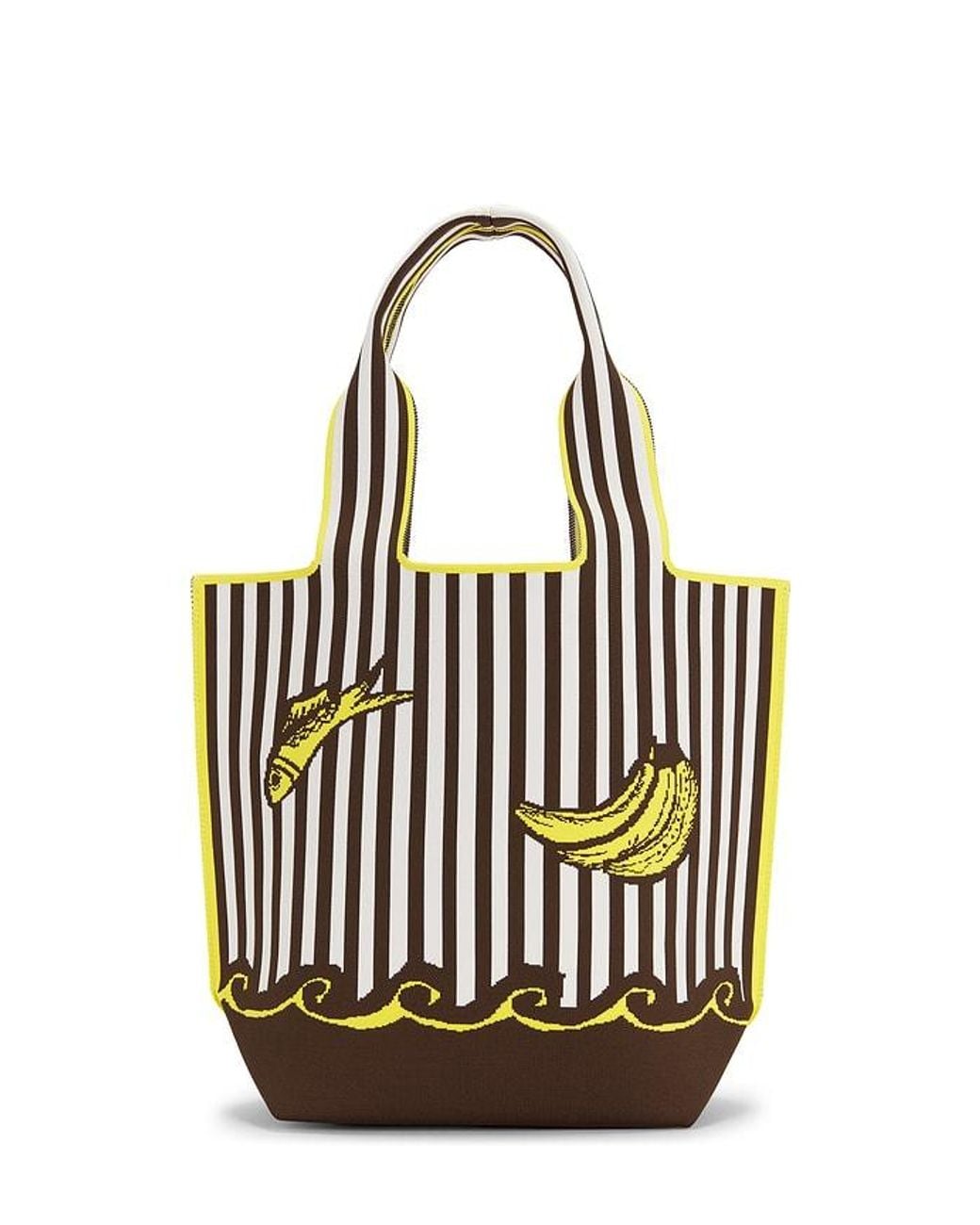 ALÉMAIS Black Mona Jacquard Shopper Tote