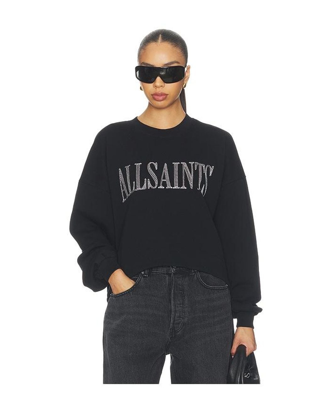AllSaints Black Dash Lila Sweatshirt