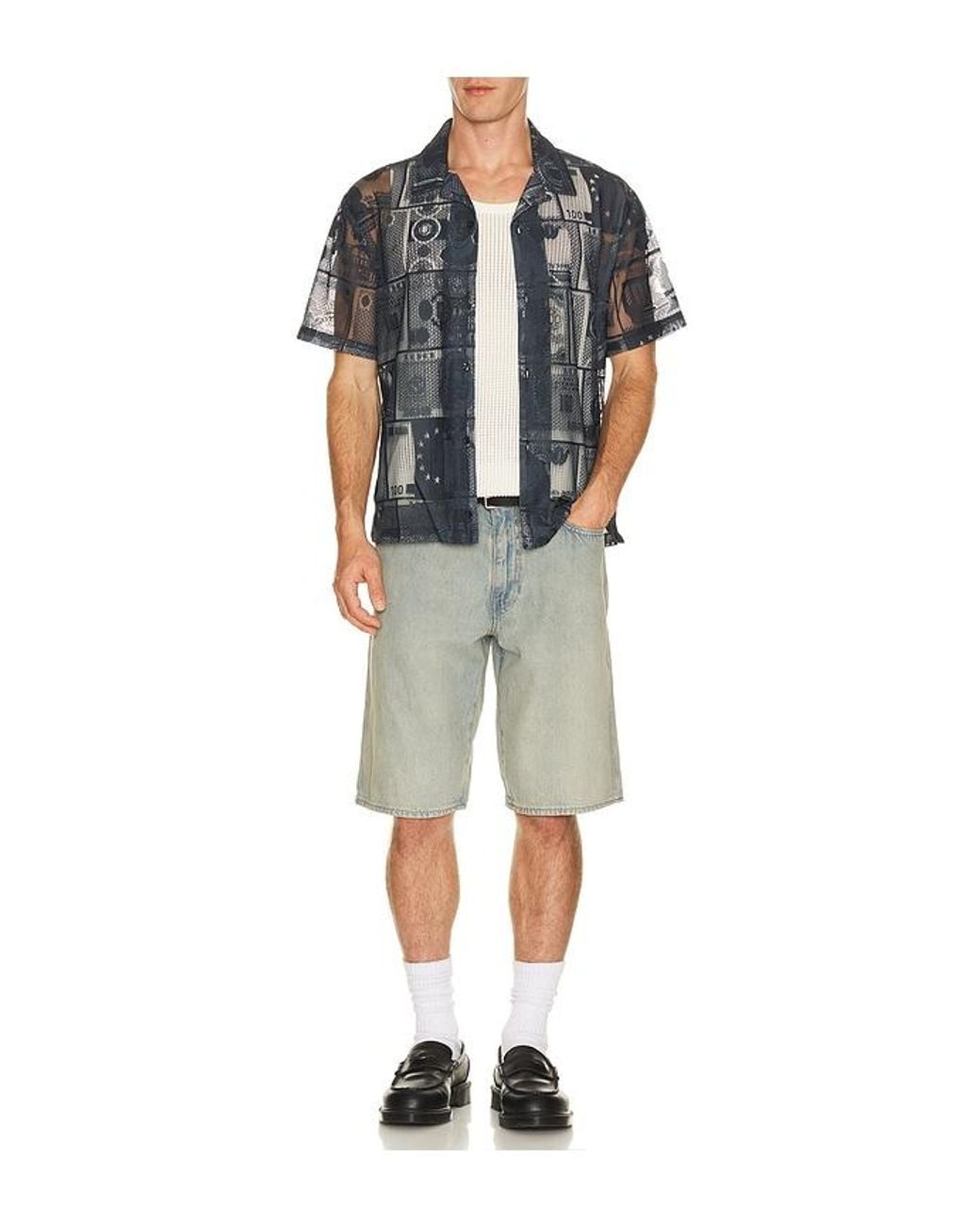 Huf Black Global Currency Lace Shirt for men