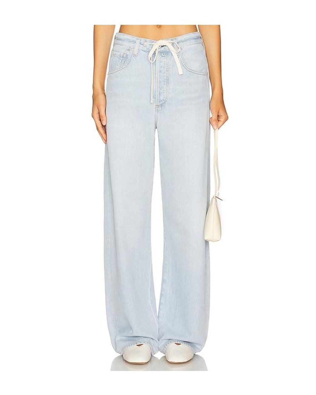Citizens of Humanity Blue Brynn Drawstring Trouser Jeans
