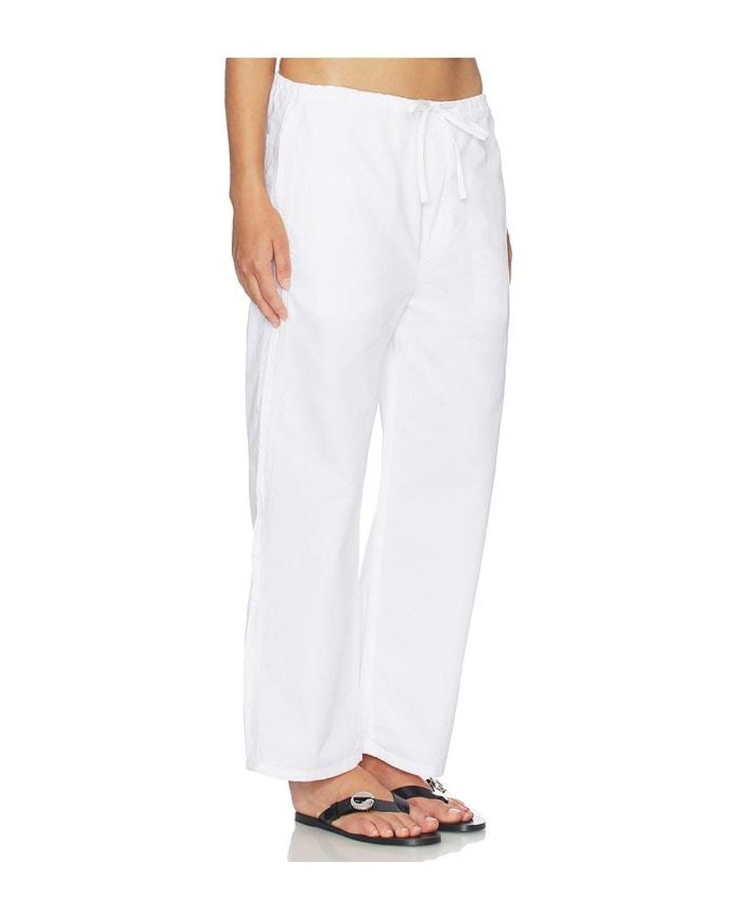 Amo Denim White Simone Wide Leg Pant