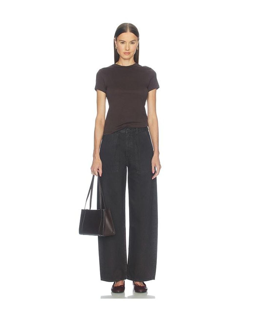 Agolde Black Low Curve Utility Jean