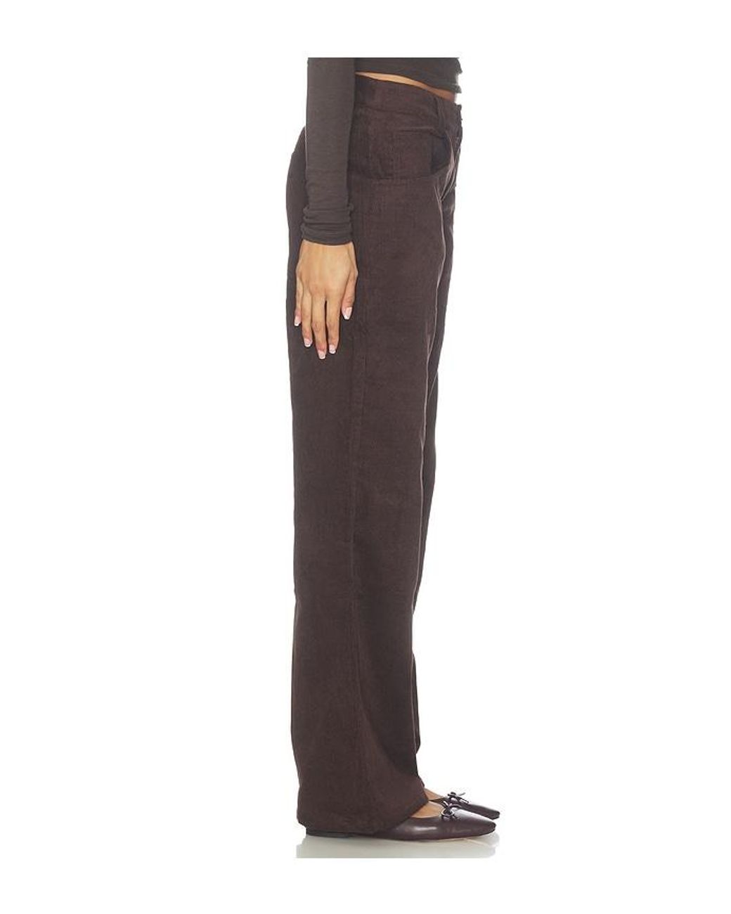 ALL THE WAYS Gray Margot Corduroy Pant