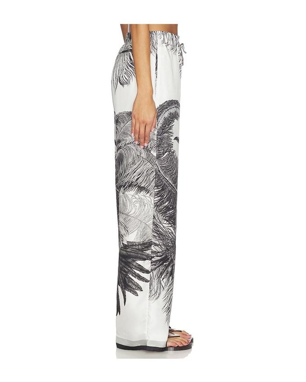 The Attico Multicolor Feather Print Pant