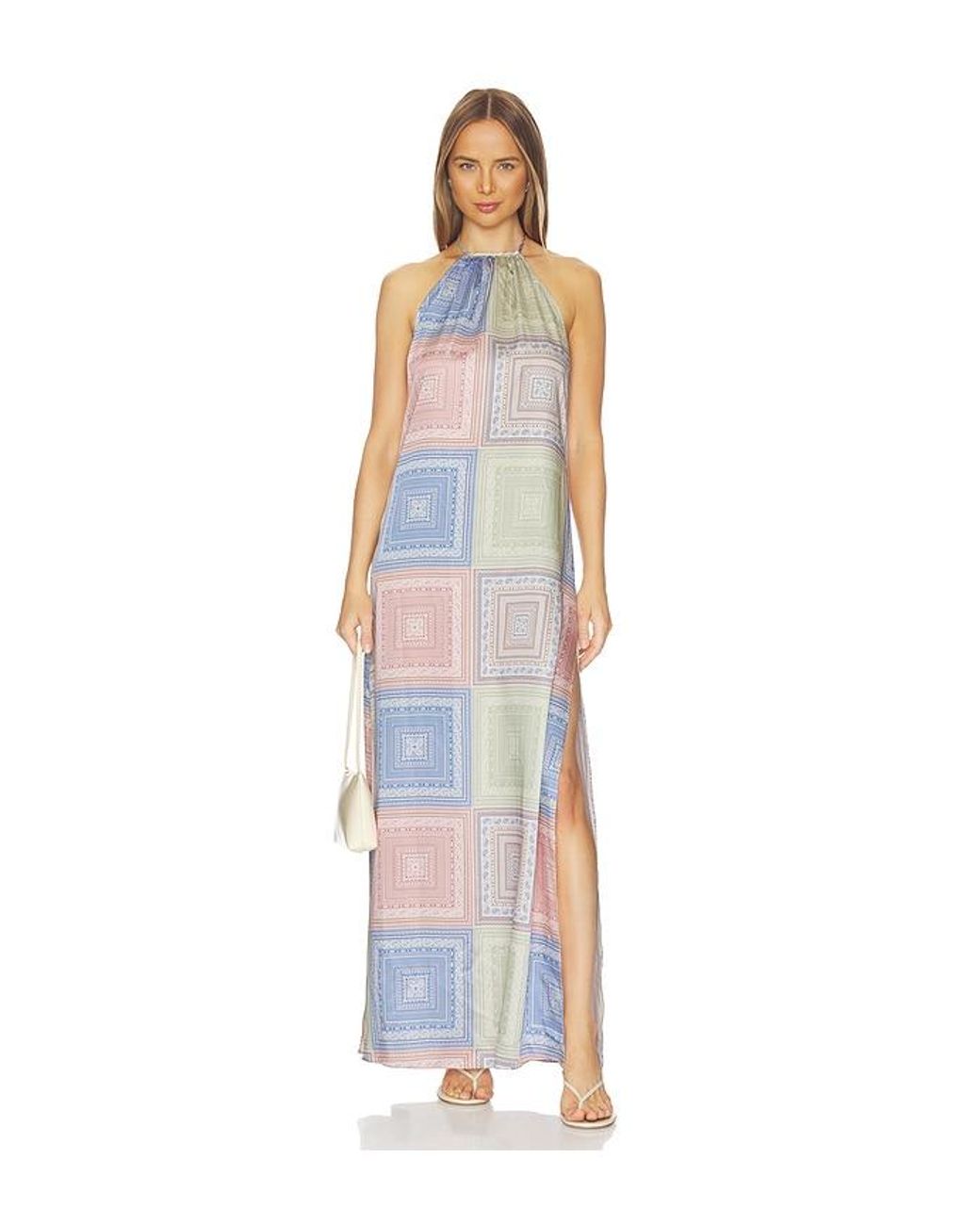 MISA Los Angles White Samantha Dress