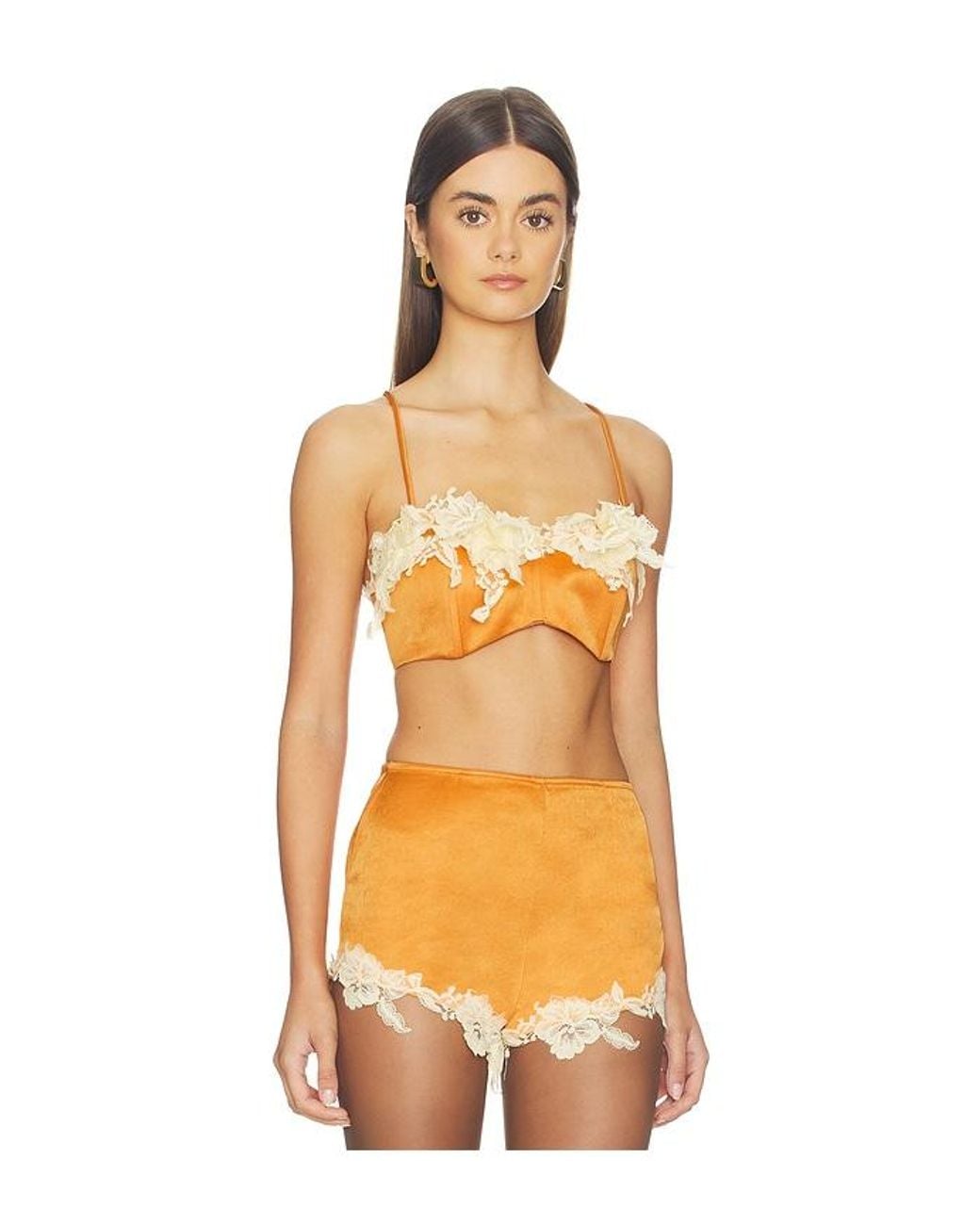 Kim Shui Orange Bralette Top