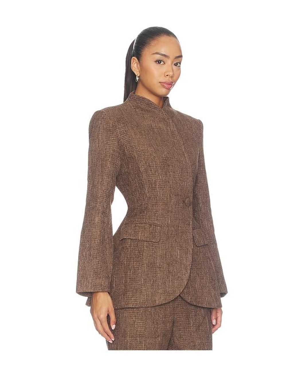 Odd Muse Brown Tweed Tailored Blazer