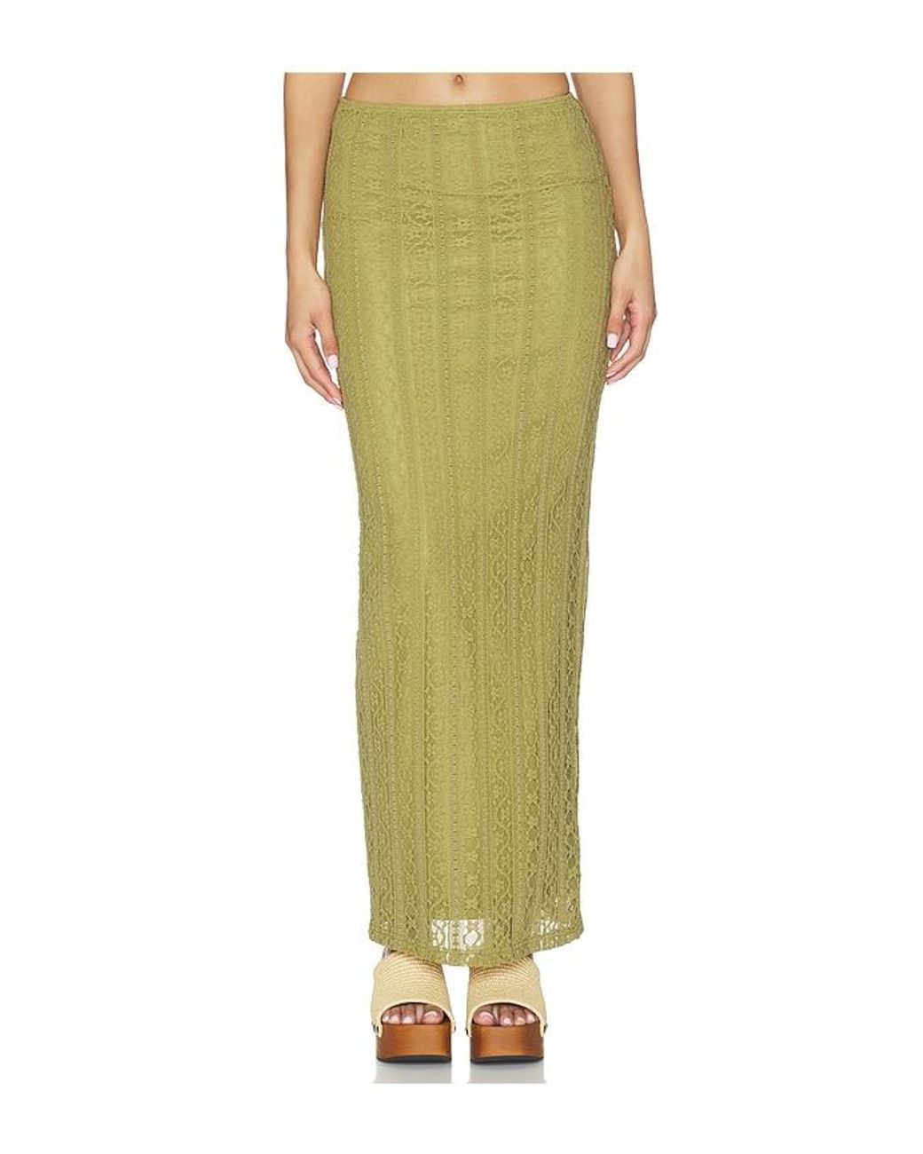 MORE TO COME Green Lali Maxi Skirt Set